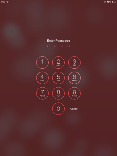 iOS 7 Log In with Passcode